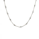 Amy Mini Bezel Station Chain Necklace
